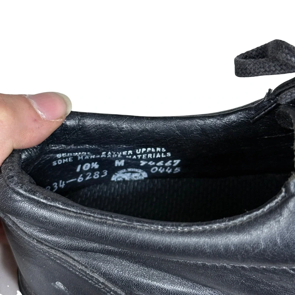 Thorogood Postal Oxford Shoes Mens 10 Black Leather Vibram Sole Made In USA